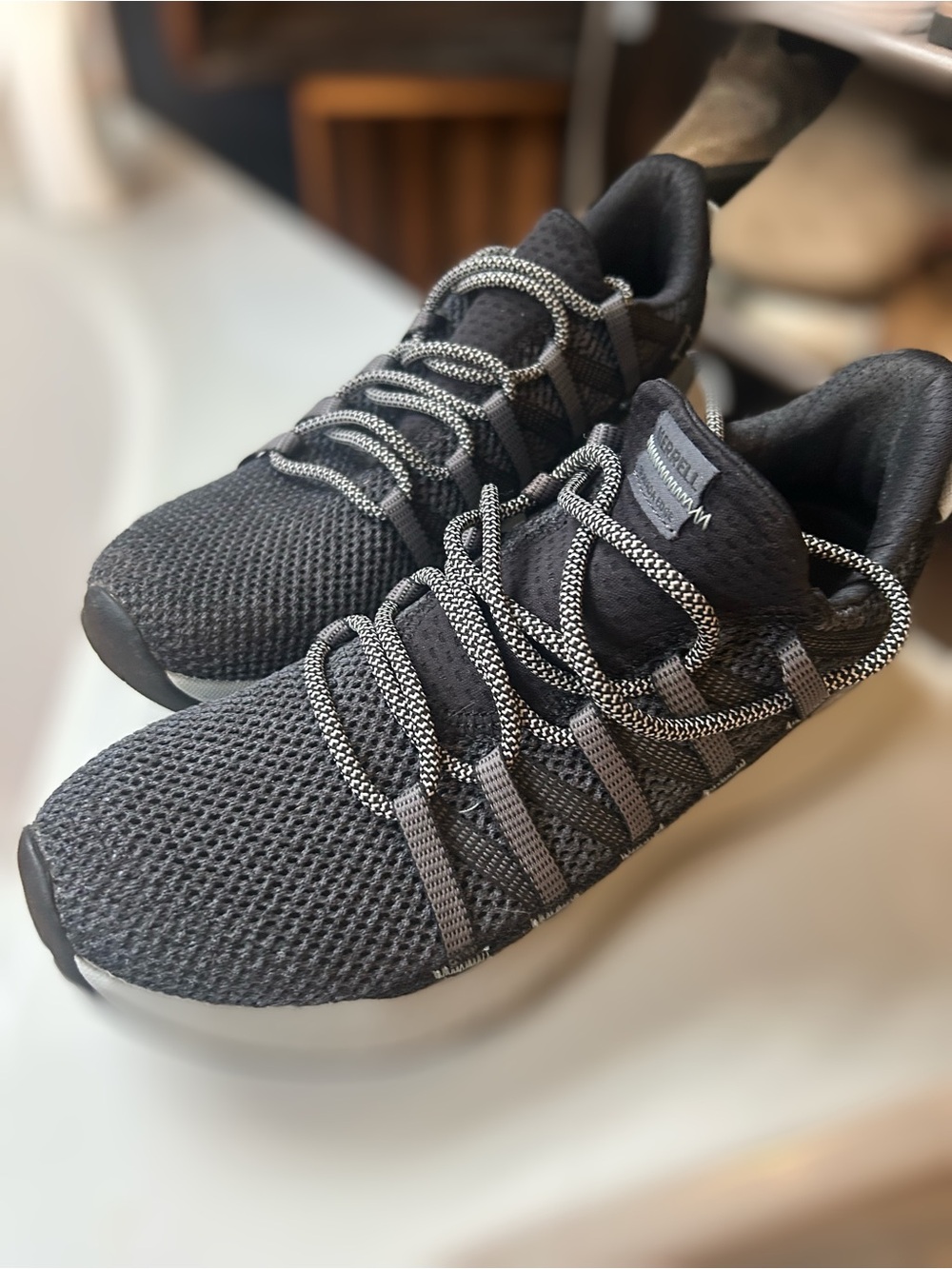 Merrell Women’s Black and Gray Hiking Sneakers